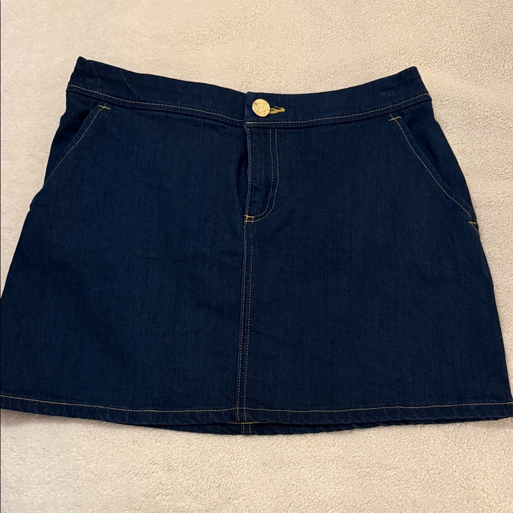 Lilly Pulitzer Dark Indigo Denim Mini Skirt